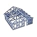Outland Models Railroad Scenery Structure House Framework Under Construction1:160 N Scale