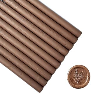 10 Pieces Black Sealing Wax Sticks for Wax Seal Stamp, AMTOL Sealing Wax Sticks for Glue Gun,Great for Wedding Invitations, Wine Packages,Cards Envelopes, Gift Wrapping. (Black)