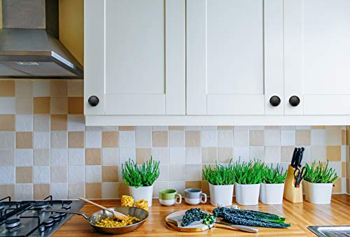 Image of Ravinte 35 Pack Kitchen Cabinet Knobs Dresser Knobs Drawer Knobs Matte Black Zinc Knobs Drawer Pulls Door Knobs Dresser Drawer Handles Knobs for Dresser Drawers