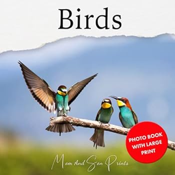 Paperback Birds: Photo Book With Large Print (Large Print Photo Books) Book