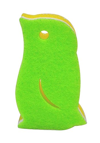 マーナ (marna) ペンギンスポンジ ( スポンジ 食器洗い / グリーン ) 3層構造 キッチンスポンジ ( スミや溝にピッタリ ) 食器用スポンジ K266G