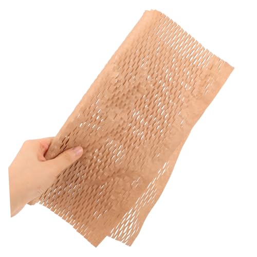 EXCEART 100 Peças De Papel De Embrulho Kraft Embalagem De Bolhas Envoltório De Favo De Mel Amortecim
