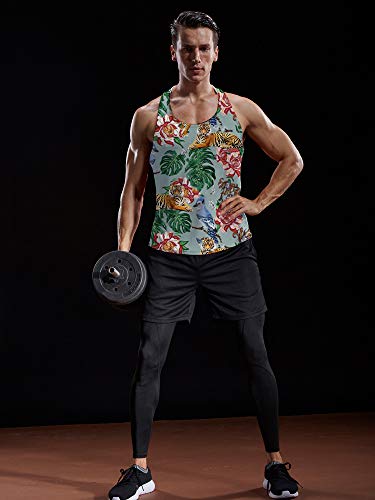 Goodstoworld Camiseta regata masculina com costas em Y para treino respirável e legal para musculaçã