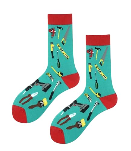 DIY Socks. UK Adult Size 8-11. Handyman Builder Tools Painter Gift.
