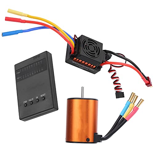 Combo moteur brushless 3650 4300KV étanche et ESC 60A avec carte de réglage