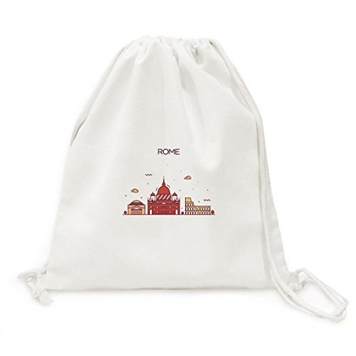 Sac cordon Rome Italie sac à dos toile voyage et randonnée urbaine