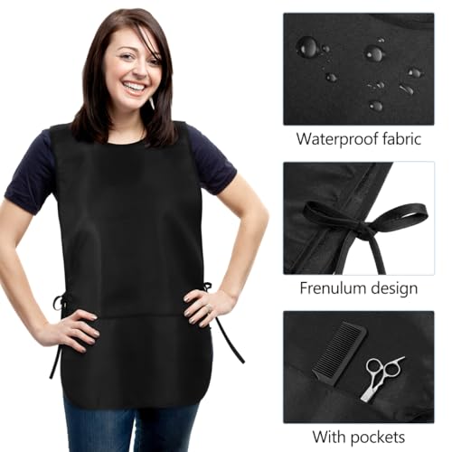 Tablier imperméable Alipis avec poches pour cuisine et coiffure - 6