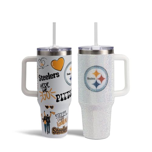 Image of The Memory Company Officially Licensed 2-Pack Game Day Tumblers Team Spirit /Bling, Pittsburgh Steelers