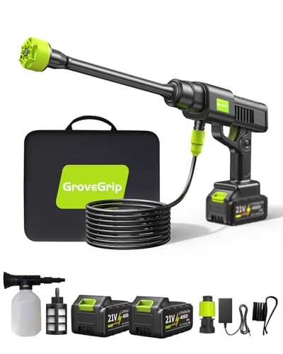 Pressure Washers,Cordless Pressure Washer,8000mAh Battery,10-Stage Adjustable, 6-in-1 Nozzle, Dual Batteries, 10m Range for Car/Patio/Garden/Floor Cleaning & Watering