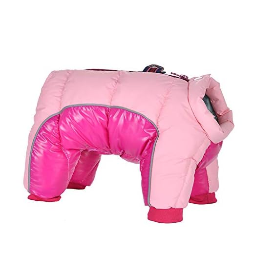 Ropa Caliente ropa para perros de invierno para perros pequeños chaqueta impermeable animal doméstico del perrito Escudo reflectantes para perros Chihuahua amasado Buzos Ropa, Rosa, 12, China