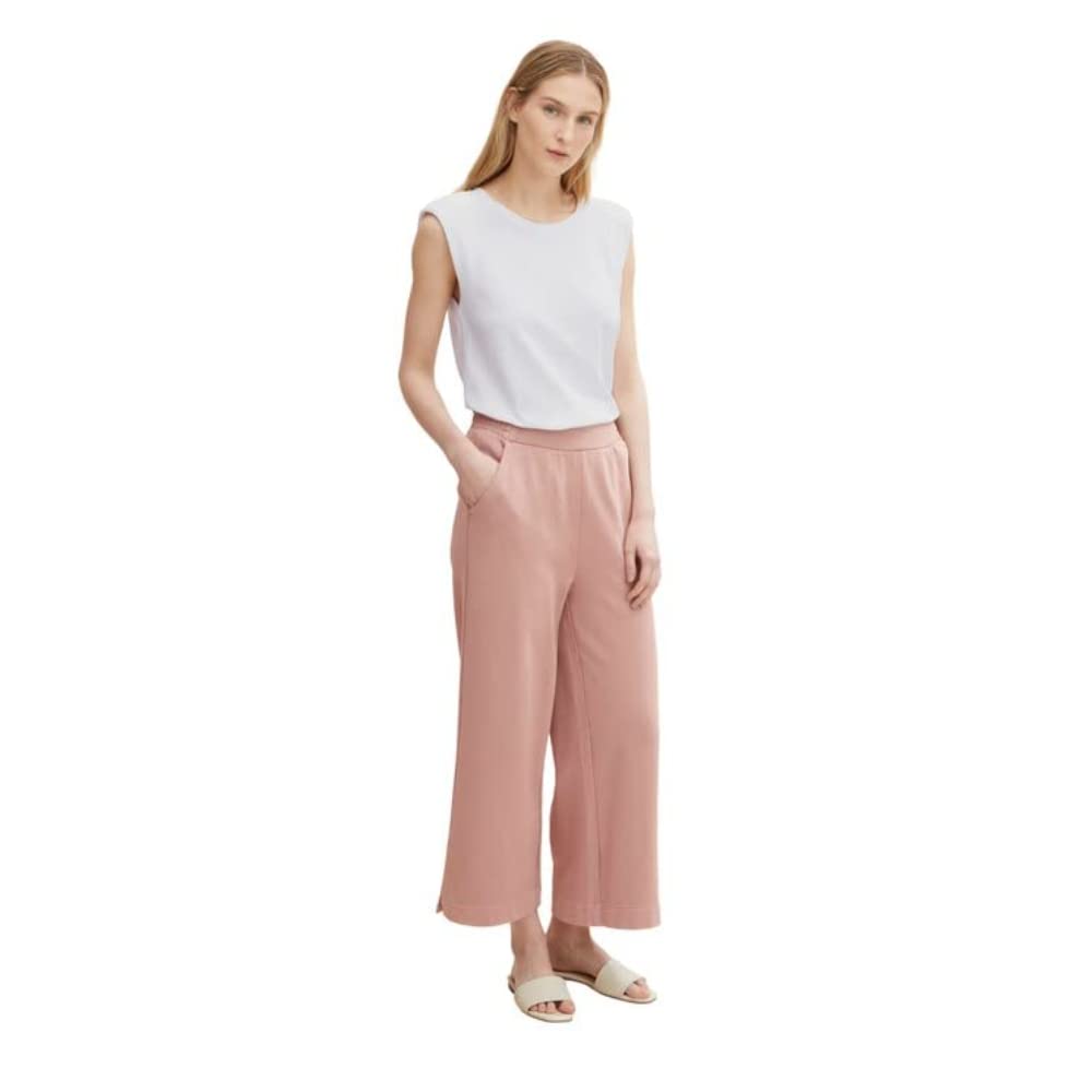 TOM TAILOR Ladie's 1032045 Culotte Fabric Pants, 29515-Nude Rose, 36W / 28L