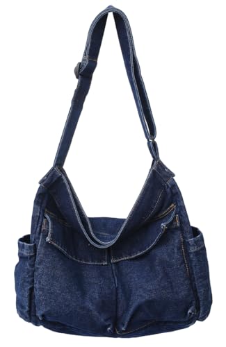 Image of Messenger Bag Hobo Crossbody Bags for Women Canvas Bag Crossbody Tote Bag Shoulder Bag
