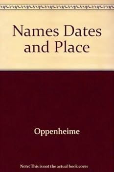Paperback Names Dates and Place Book