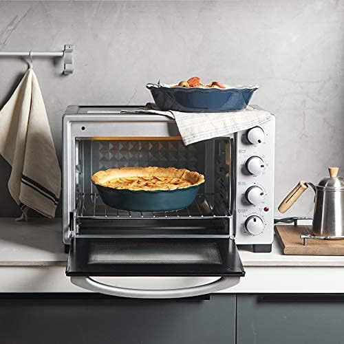 Teglia Per Crostata In Ceramica Bianca Fun Elements 22,9 Cm | Bordo Increspato Antiaderente Per Torte