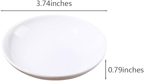 Miniatura 2 de Platos de condimentos de melamina de porcelana de imitación, 12 unidades, platos de melamina ecológicos, plato de salsa de tomate, cuenco de salsa