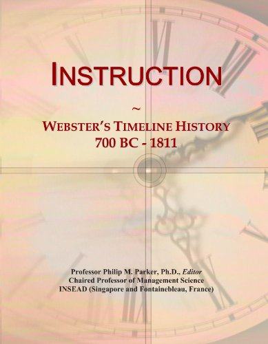  Instruction: Webster\'s Timeline History, 700 BC - 1811