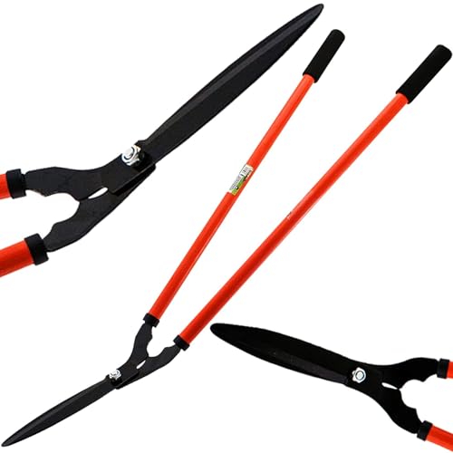 36-Inch Lawn Shears: Precision Cutting Long Handle Grass Shears Garden Scissors Ergonomic Design Pruning Tool for Grass Hedge Trimmer Heavy-Duty Yard Shears