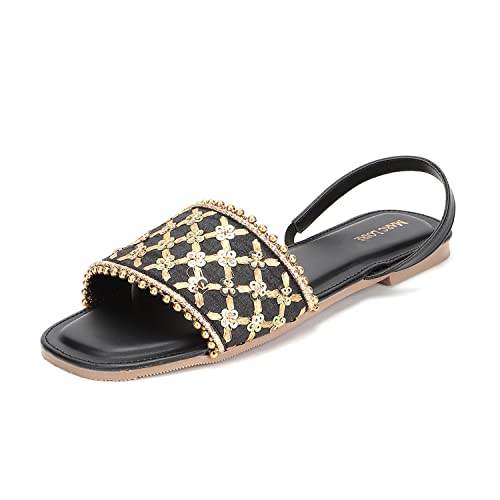 Image of Marc Loire Women Soft Comfortable Embellished Flats