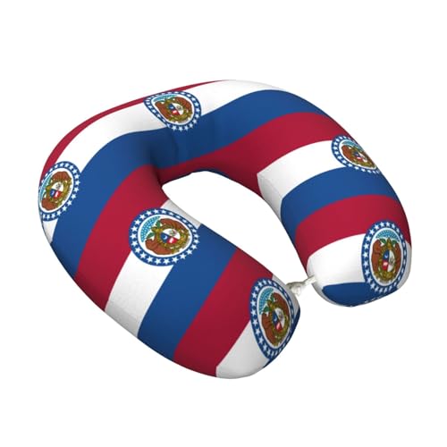 Almohada de viaje de espuma viscoelástica negra miniatura 2