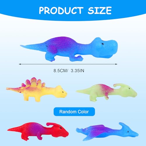 Ainiv Dinosaurier-Fingerspielzeug 10 Stück - Schleuder Spielzeug, Slingshot Finger Toys, Lustige Fliegende Partyspielzeug für Kinder
