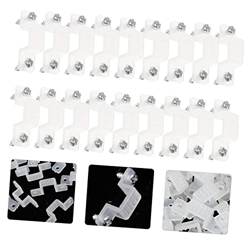 Clips de montaje para tira LED silicona 100 pcs miniatura 4
