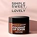 Brooklyn Botany Lip Scrub Exfoliator 1 oz – Lip Moisturizer for Dry Lips and Chapped Lips – Gentle Lip Exfoliator for Smooth and Brighter Lips – Coconut Flavor