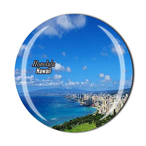 Magnete Frigorifero 3D Hawaii USA – Souvenir Di Viaggio In Cristallo Per Decorazione Casa E Cucina - 3