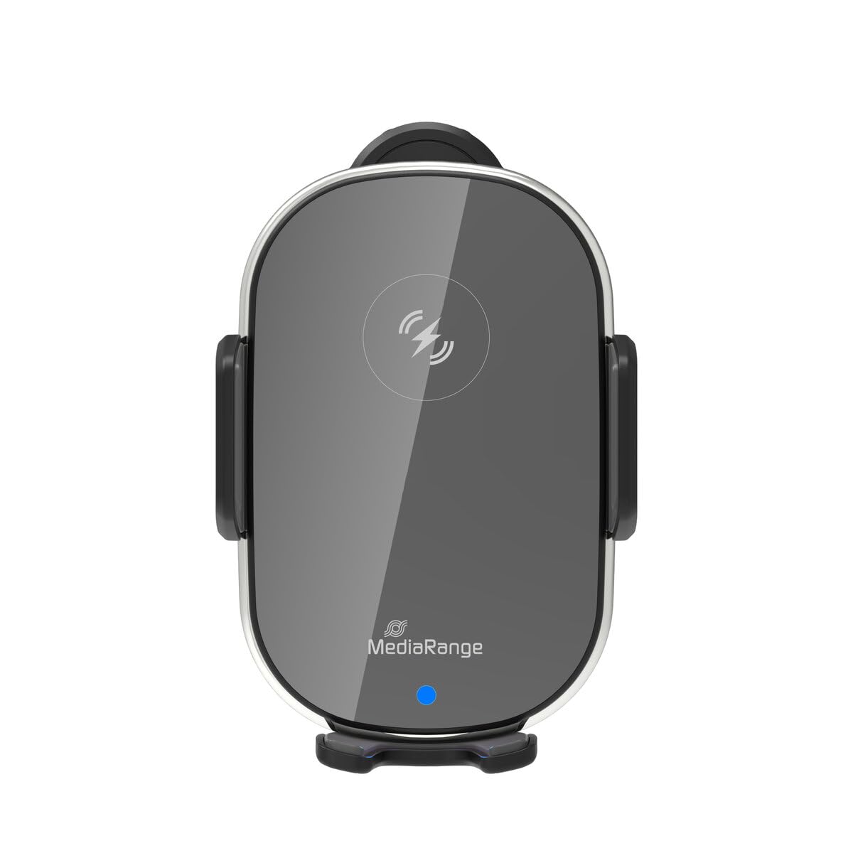 MediaRange Indukcyjna stacja do szybkiego ładowania – samochodowy uchwyt na telefon komórkowy z funkcją ładowania do bezprzewodowego ładowania, szybkie ładowanie 15 W Qi, USB Fast Wireless Charger,