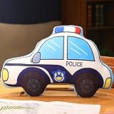 XItbyja 3D Vehicle Shaped Pillow Truck Stuffed Animal Stuffed Car Truck Plush Pillow Cute Car Plush Pillow Decorative Throw Pillows Cushion for Bed Sofa Car Couch Decor Police Car