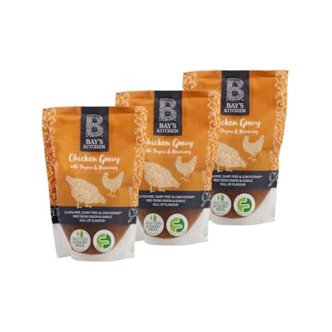Bay's Kitchen Pre-Made Chicken Gravy with Thyme & Rosemary, 3 x 300g pouches, Gluten & Dairy Free Cover