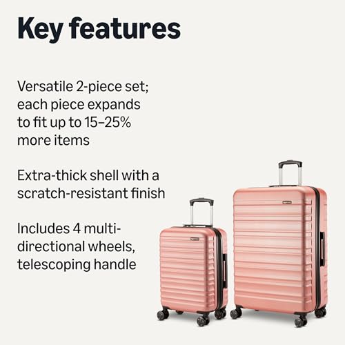 Amazon Basics Hardshell Suitcases Set