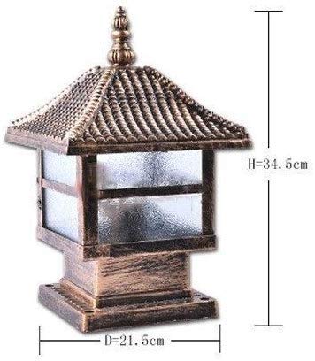Borne lumineuse pilier extérieur étanche et lanterne de patio E27 - 6