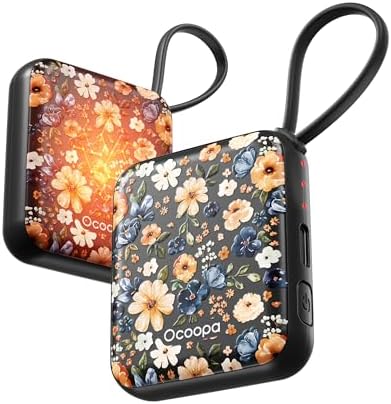 OCOOPA Handwärmer Elektrisch 2er Set, Wiederverwendbar 4000mAh USB Taschenwärmer, 3 Wärmestufen, Maximal 52°C, Nützliche Geschenk für Weihnachten, Ideal für Winter Ski, Reisen und