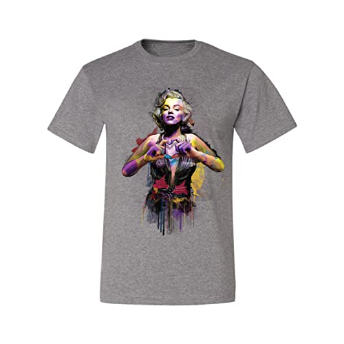 Marilyn Watercolor Love Pop Culture Men's Graphic T-Shirt3