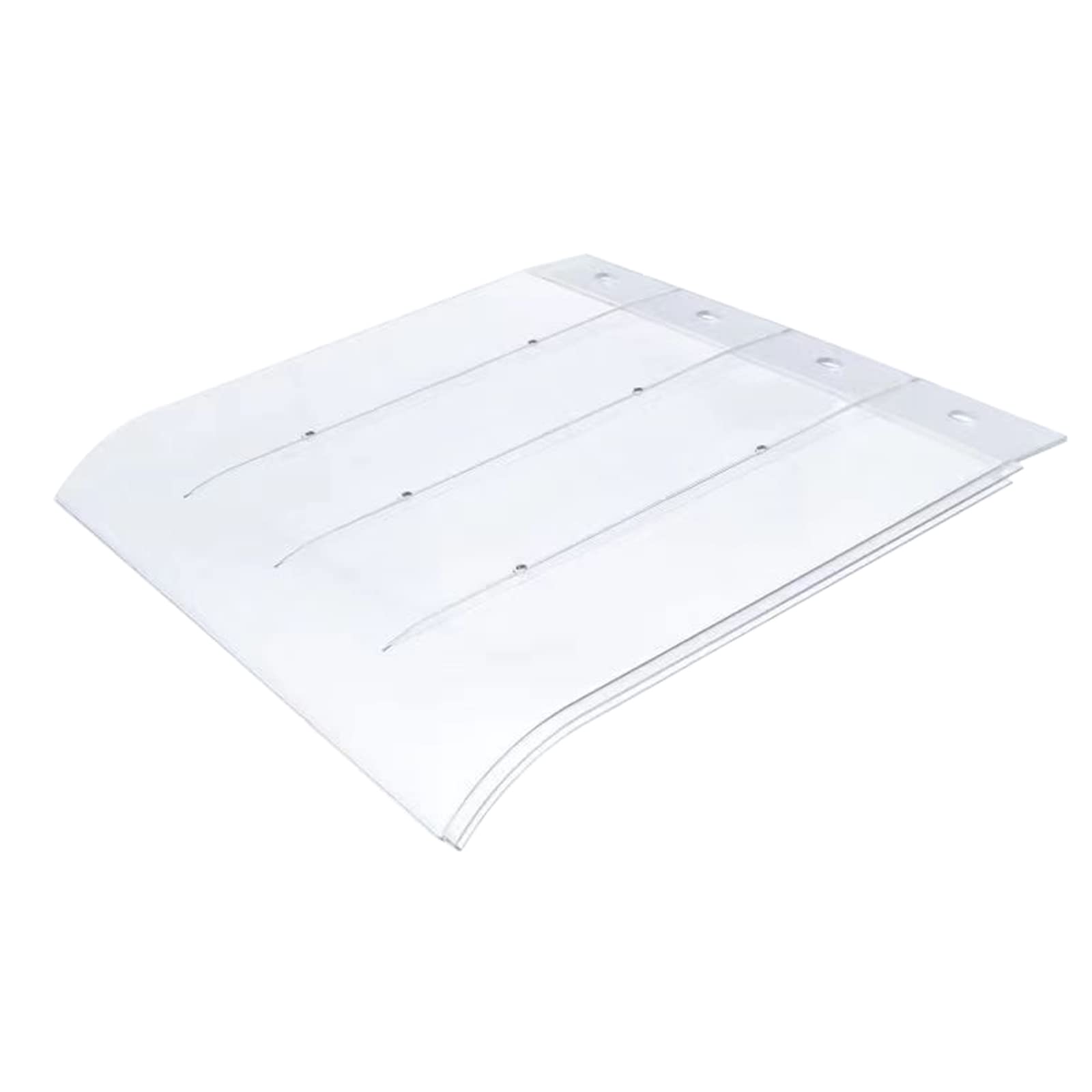 Auvent de porte d'entrée en polycarbonate transparent pour la protection de porche