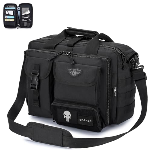 SPAHER Arbeitstasche Herren Laptoptasche 14/15.6/17.3 Zoll Mit Reisepass...