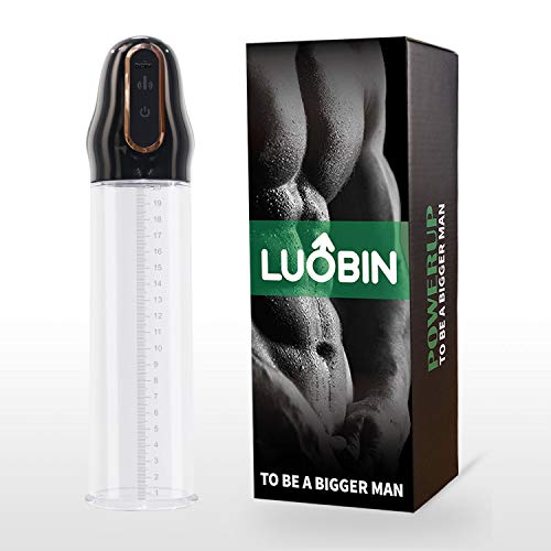 UIBETR Male Electric Pënnïs Enlargement Pump, 4 Frequency 12inch Tshirt Realistic Vacuum Pump