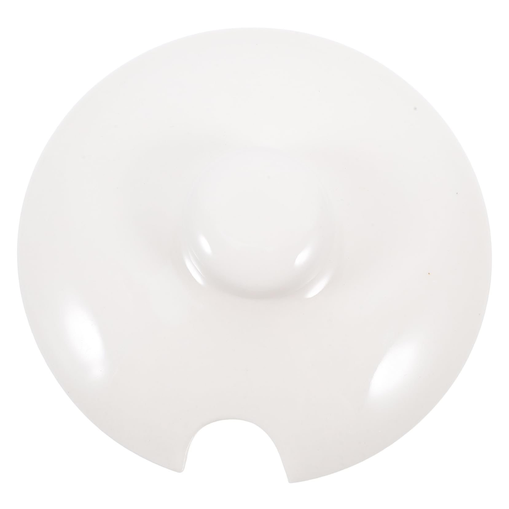 Cabilock Versatile Ceramic Lid for Seasoning Jars with Hole Elegant Mug Cover for and Kitchen Accessory for Modern Culinary Spaces