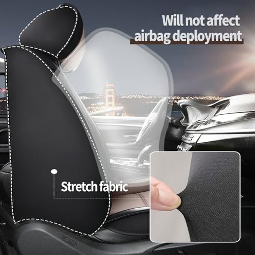 Housse de siège pour Renault Megane E-Tech étanche gris 5 places durable