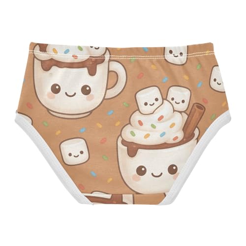 Girls' Panties Toddler Cotton Underwear for Girls Hot Cocoa Mug2