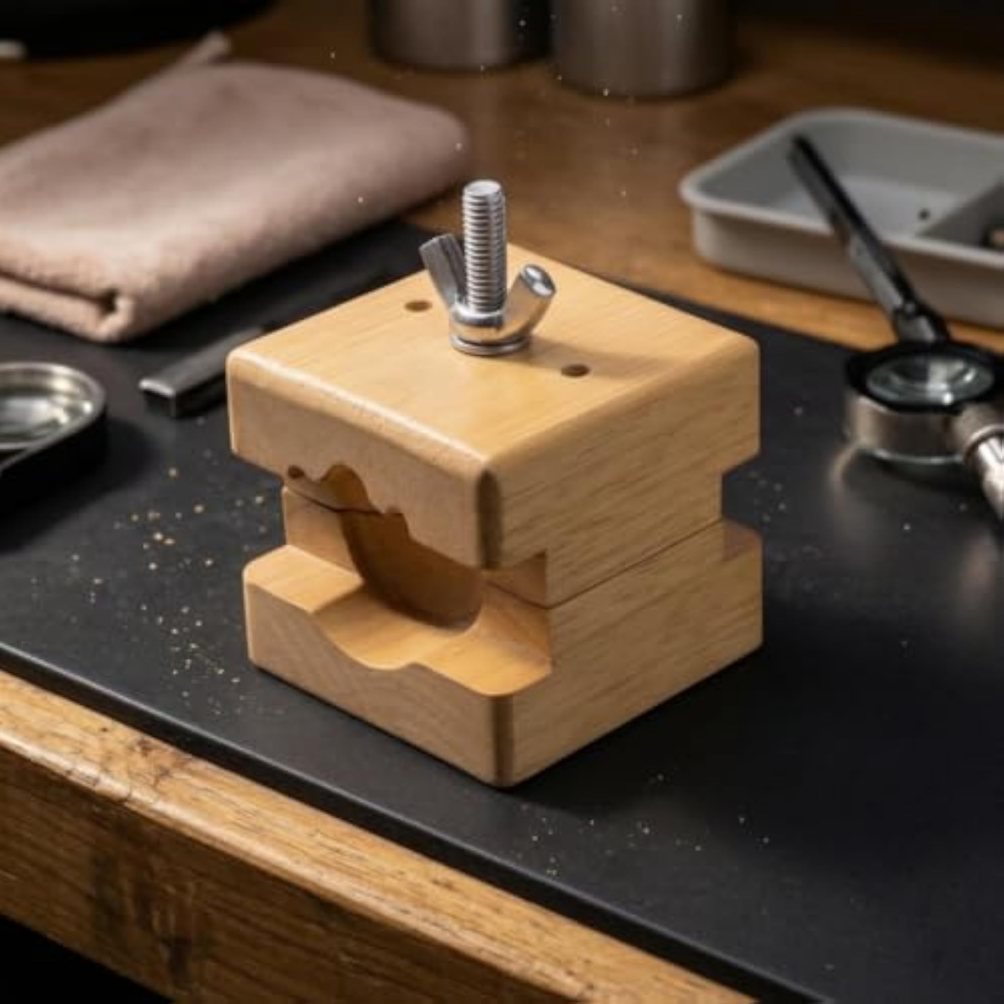 Watch Case Holder Block Adjustable Tool for Watchmakers