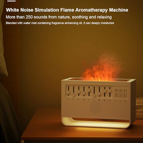 Difusor aromático eléctrico simulador llama 200ml USB miniatura 5