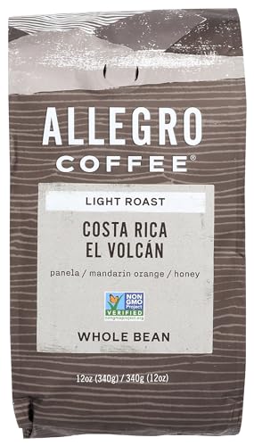 Allegro Coffee, Coffee Costa Rica El Volcan Whole Bean, 12 Ounce