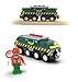 Train Toys for Wooden Train Tracks, Green Tank Battery Operated Locomotive with Magnetic Trains, Motorized Train Compatible with Thomas & Friends, Brio, Chuggington, Electric Train Sets for Kids