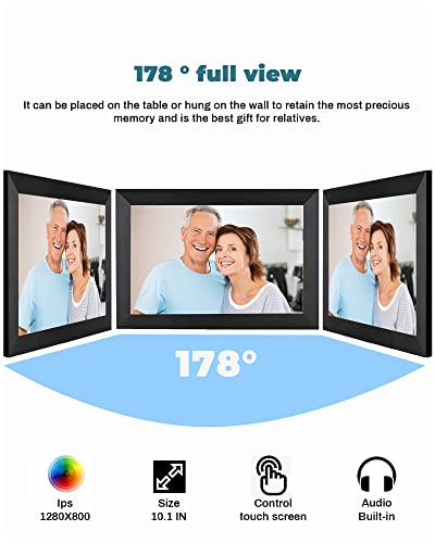 image for TEKXDD Digital Photo Frame WiFi, 10.1 Inch [Au Version] Smart Cloud Di