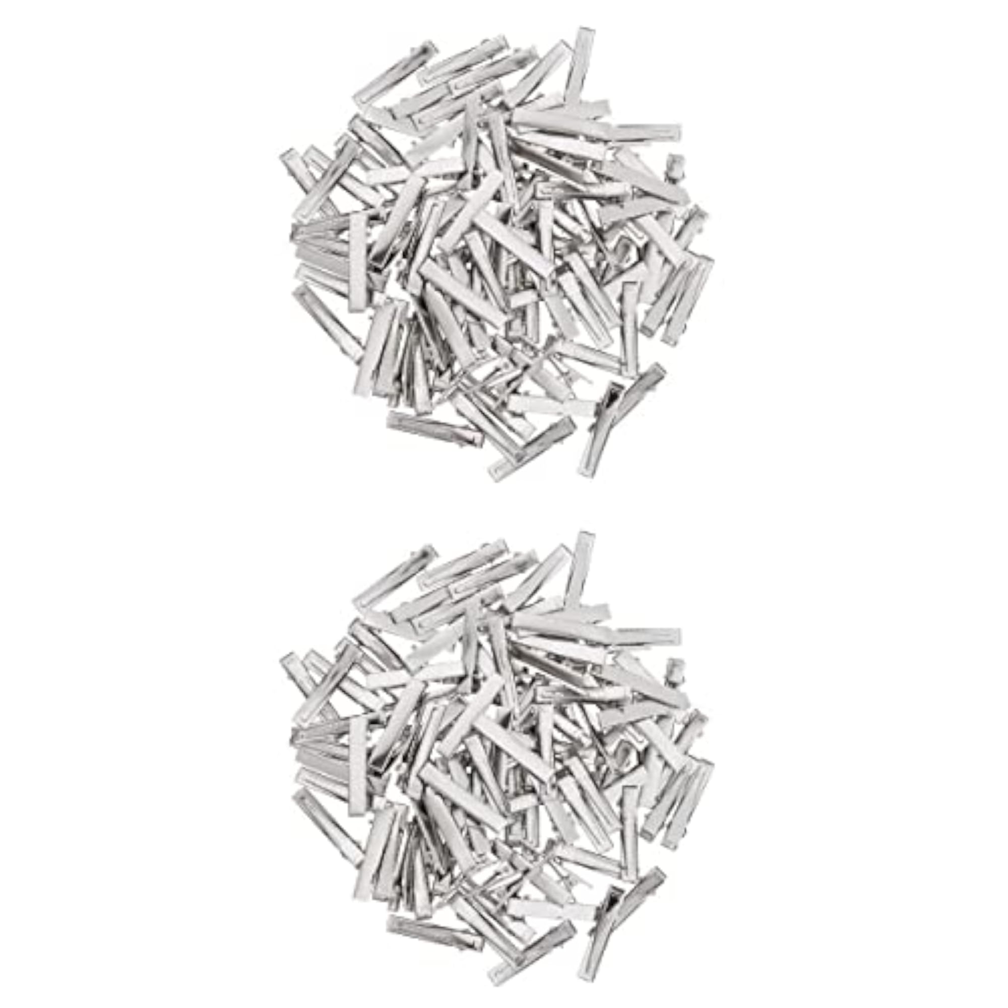100 Pieces Flat Iron Single Prong Duck Alligator Hair Clips