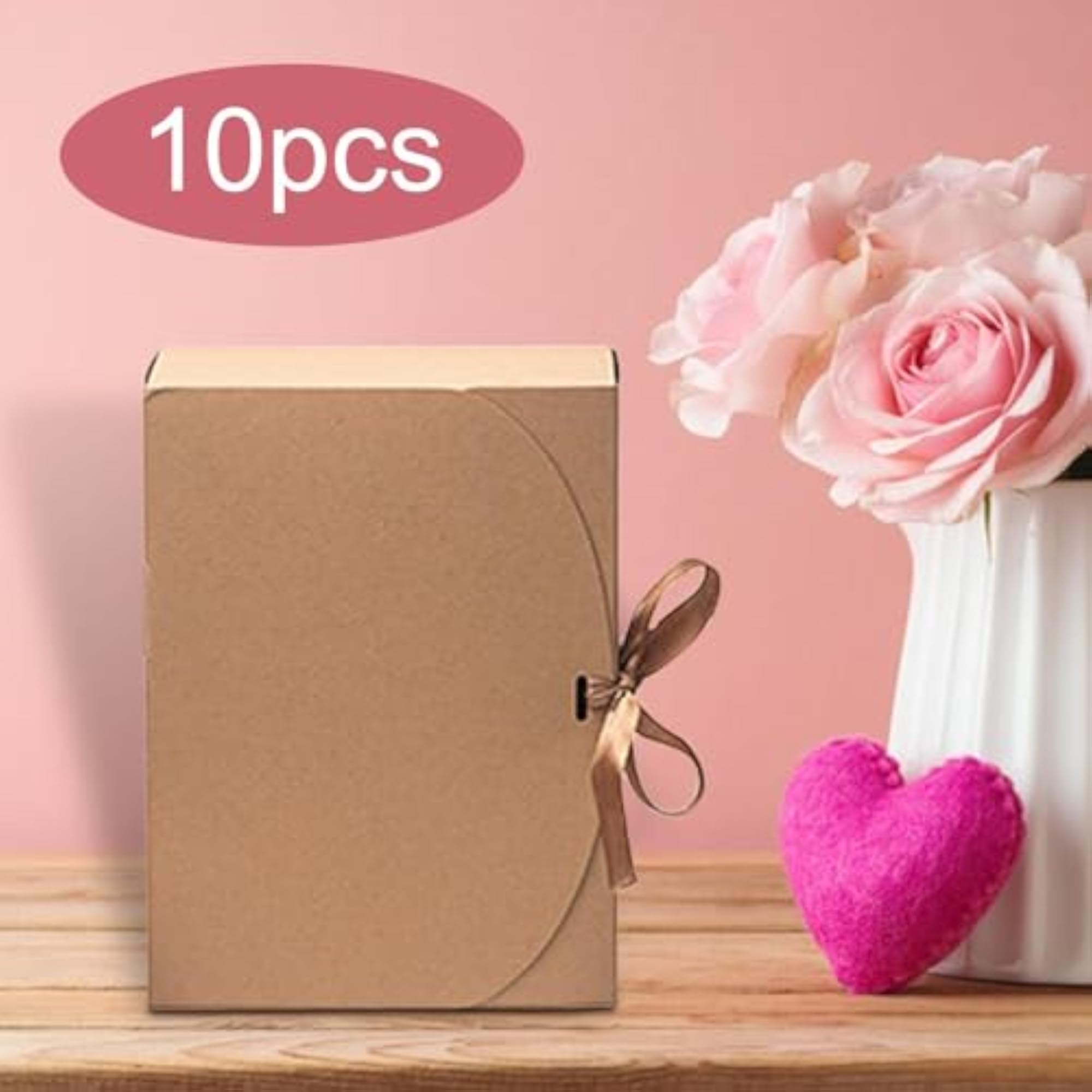 10x Gift Boxes with Lids, Portable