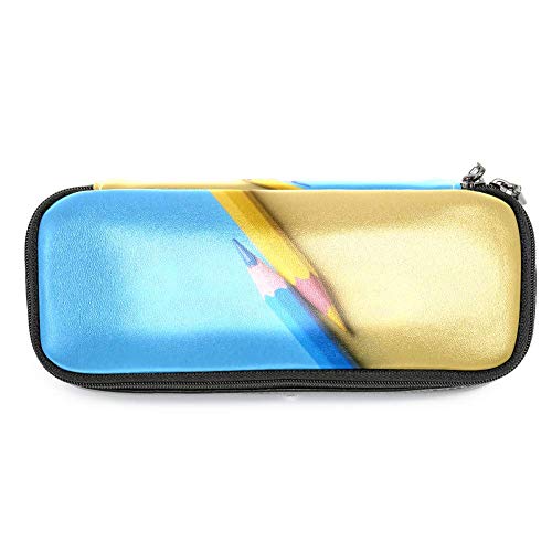 Preisvergleich Produktbild Personalisierbares farbiges Federmäppchen, Kapazität, Stifteetui, Doppelreißverschluss, Schreibwaren-Tasche, Kosmetiktasche mit Fächern für Mädchen, Jungen und Erwachsene