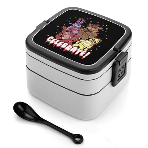 弁当箱 ファイブ ナイツ アット フレディーズ Five Nights At Freddy'S ランチボックス 二段 お弁当箱 おべんとう箱 ランチケース 大人用 子供用 学生 仕事 通勤 1000ml