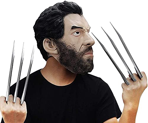 Costumeparty Superhero Claws Plastic Blade Figure Adult Halloween Costume Cosplay Props Silver, Large